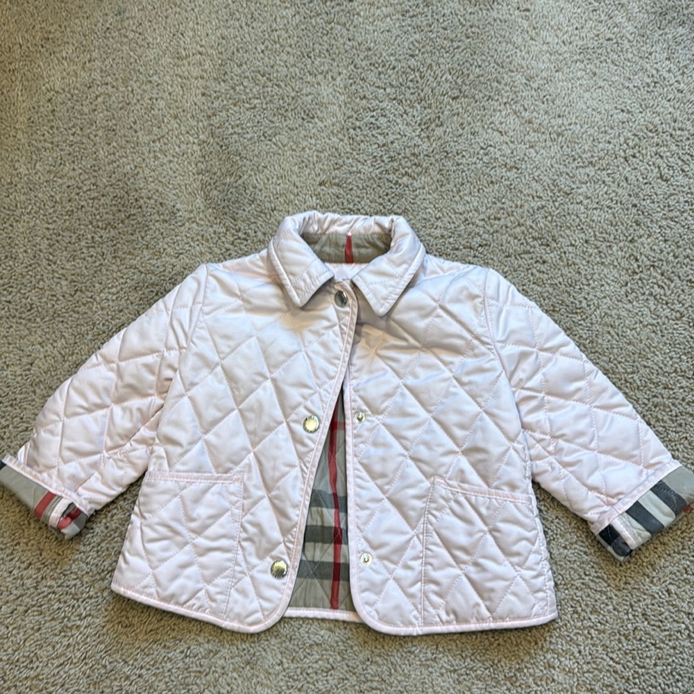 Burberry quilted toddler coat